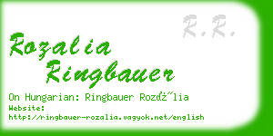 rozalia ringbauer business card